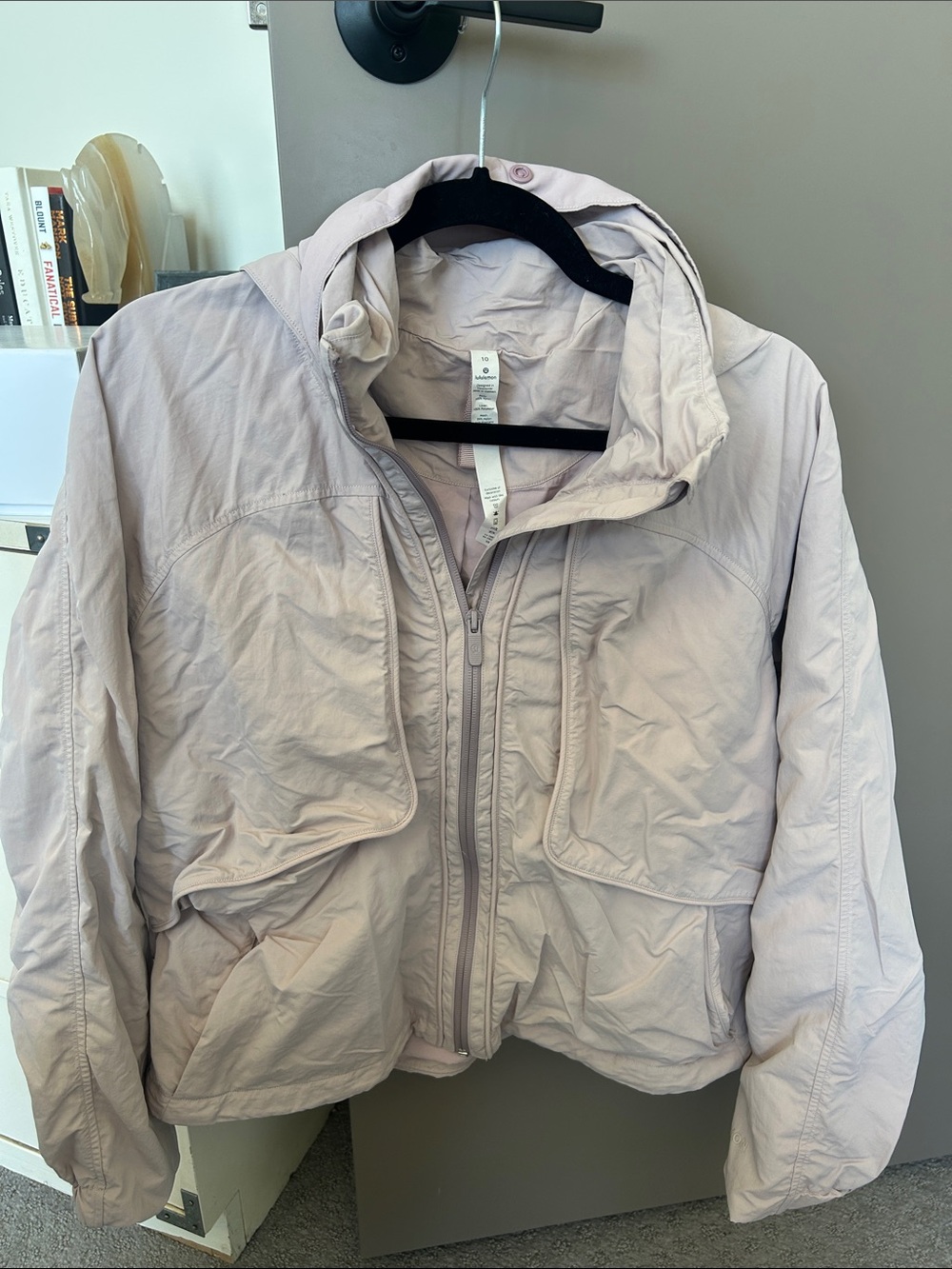 lululemon athletica Pale Pink Hooded Utility Jacket